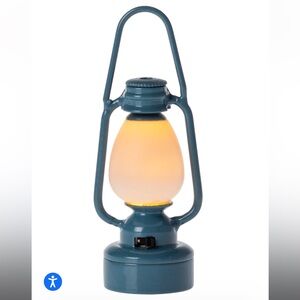 Marileg Danish Miniature Furniture Mouse Blue Illuminating Lantern Dollhouse